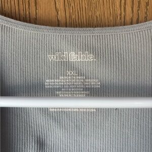 Wild Fable Light Gray Ribbed Tank